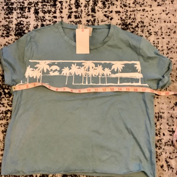 Blue Billabong Skyline Crop Top, Sz Medium - Picture 10 of 11